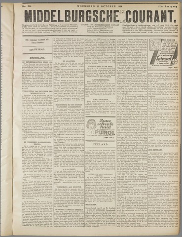 Middelburgsche Courant 1929-10-30