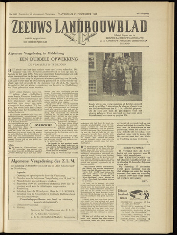 Zeeuwsch landbouwblad ... ZLM land- en tuinbouwblad 1958-12-13