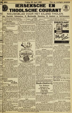 Ierseksche en Thoolsche Courant 1927-04-22