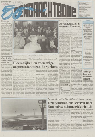 Eendrachtbode /Mededeelingenblad voor het eiland Tholen 1995-07-06