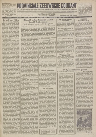 Provinciale Zeeuwse Courant 1941-11-11