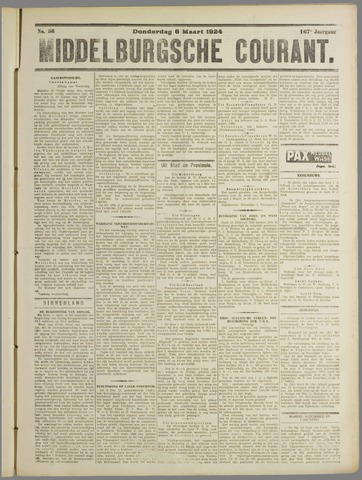 Middelburgsche Courant 1924-03-06