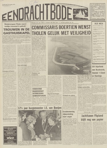 Eendrachtbode /Mededeelingenblad voor het eiland Tholen 1976-12-09