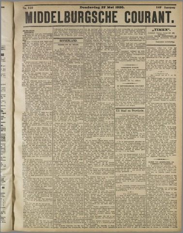 Middelburgsche Courant 1920-05-27