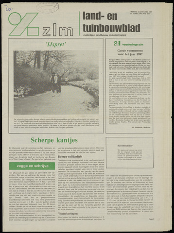 Zeeuwsch landbouwblad ... ZLM land- en tuinbouwblad 1987-01-16