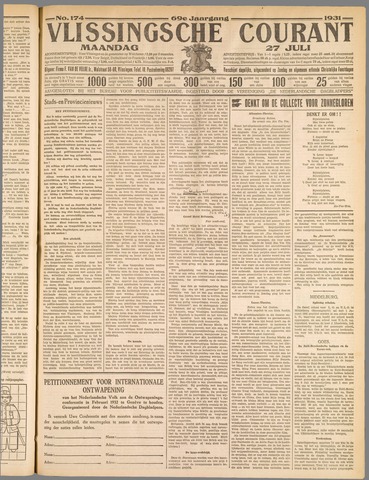 Vlissingse Courant 1931-07-27