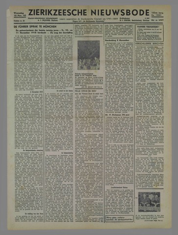 Zierikzeesche Nieuwsbode 1943-11-10