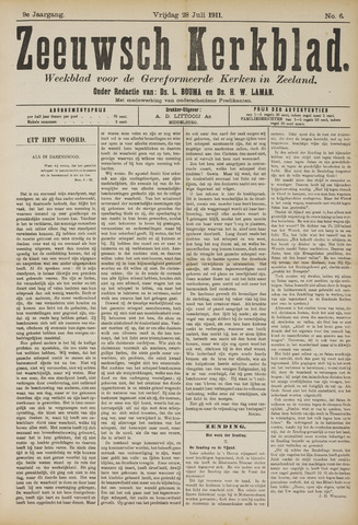 Zeeuwsche kerkbode, weekblad gewijd aan de belangen der gereformeerde kerken/ Zeeuwsch kerkblad 1911-07-28