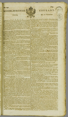 Middelburgsche Courant 1815-11-18