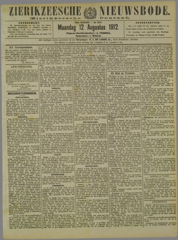Zierikzeesche Nieuwsbode 1912-08-12