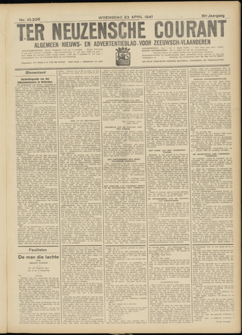 Ter Neuzensche Courant / Neuzensche Courant / (Algemeen) nieuws en advertentieblad voor Zeeuwsch-Vlaanderen 1941-04-23