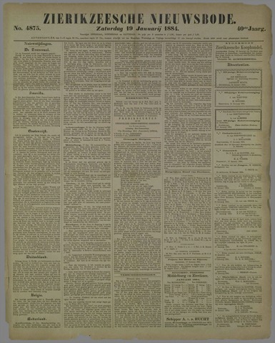 Zierikzeesche Nieuwsbode 1884-01-19