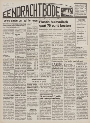 Eendrachtbode /Mededeelingenblad voor het eiland Tholen 1974-12-05