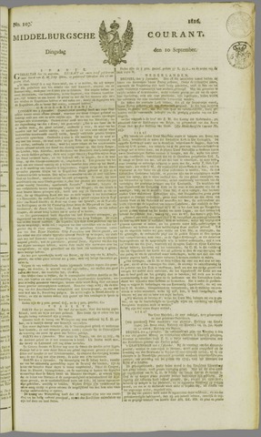 Middelburgsche Courant 1816-09-10