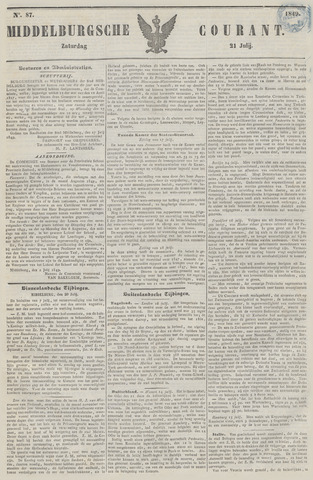 Middelburgsche Courant 1849-07-21
