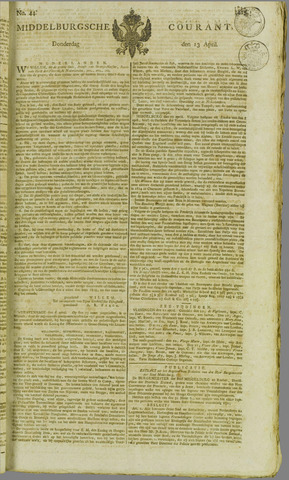 Middelburgsche Courant 1815-04-13