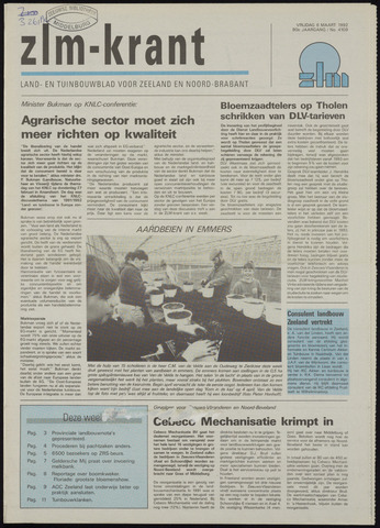 Zeeuwsch landbouwblad ... ZLM land- en tuinbouwblad 1992-03-06
