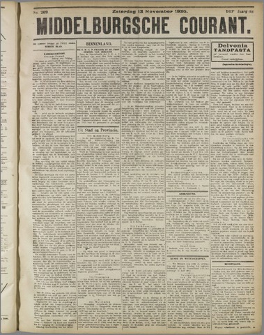 Middelburgsche Courant 1920-11-13