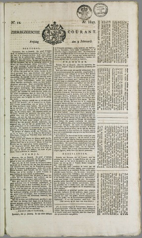 Zierikzeesche Courant 1827-02-09