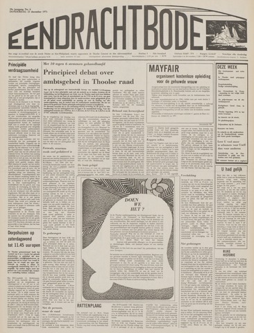 Eendrachtbode /Mededeelingenblad voor het eiland Tholen 1971-12-23