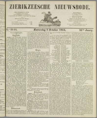 Zierikzeesche Nieuwsbode 1864-10-08