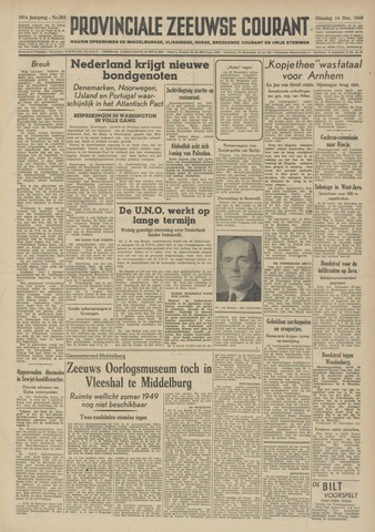Provinciale Zeeuwse Courant 1948-12-14