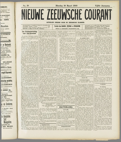 Nieuwe Zeeuwsche Courant 1909-03-30