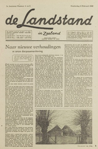 De landstand in Zeeland, geïllustreerd weekblad. 1942-02-05
