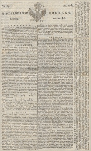 Middelburgsche Courant 1760-07-12