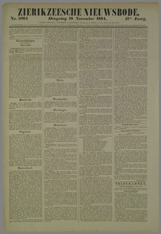 Zierikzeesche Nieuwsbode 1884-11-18