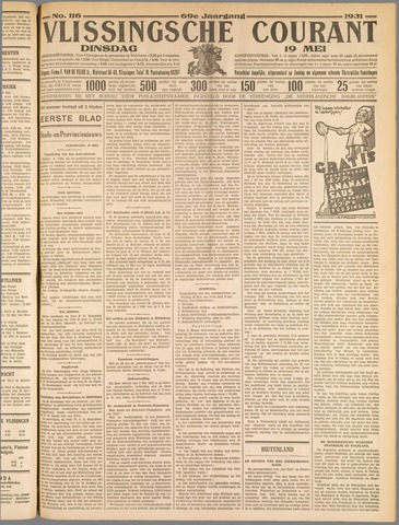 Vlissingse Courant 1931-05-19