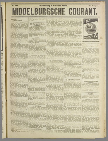 Middelburgsche Courant 1924-10-02