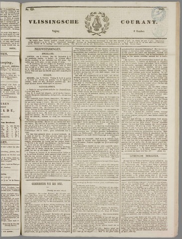 Vlissingse Courant 1847-10-08