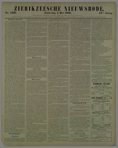 Zierikzeesche Nieuwsbode 1886-05-01