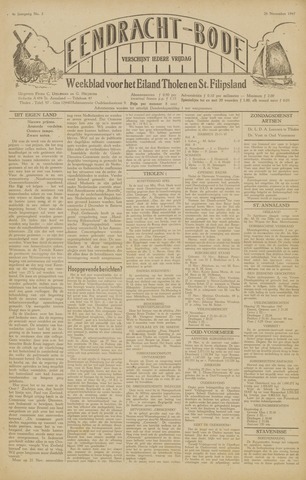 Eendrachtbode /Mededeelingenblad voor het eiland Tholen 1947-11-28