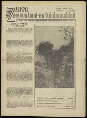 Zeeuwsch landbouwblad ... ZLM land- en tuinbouwblad 1967-02-17