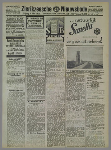 Zierikzeesche Nieuwsbode 1931-05-08