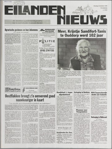 Eilanden-nieuws. Christelijk streekblad op gereformeerde grondslag 1999-10-19