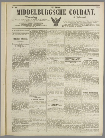 Middelburgsche Courant 1910-02-09