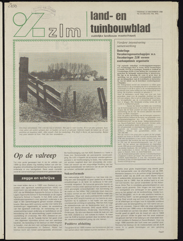 Zeeuwsch landbouwblad ... ZLM land- en tuinbouwblad 1988-12-23