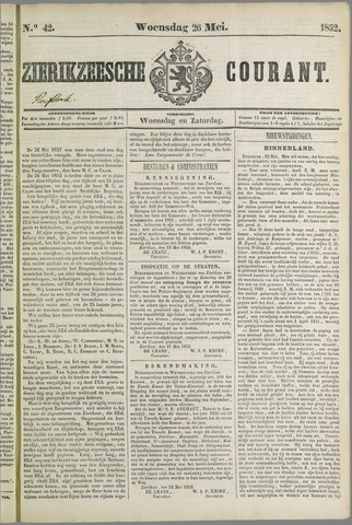 Zierikzeesche Courant 1852-05-26