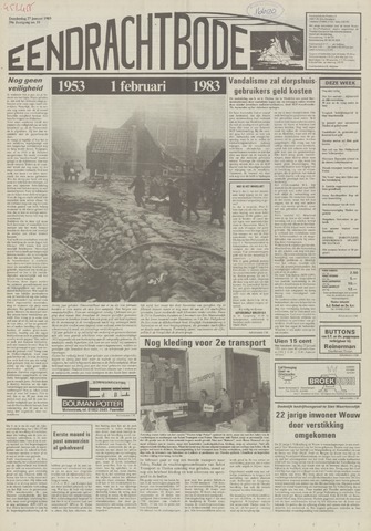 Eendrachtbode /Mededeelingenblad voor het eiland Tholen 1983-01-27