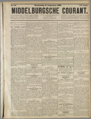 Middelburgsche Courant 1929-08-14