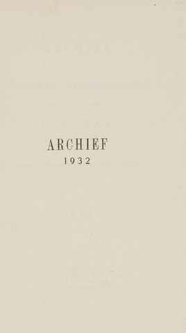 Archief 1932