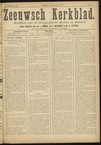 Zeeuwsche kerkbode, weekblad gewijd aan de belangen der gereformeerde kerken/ Zeeuwsch kerkblad 1904-08-05