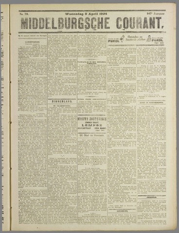 Middelburgsche Courant 1924-04-02