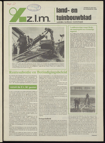 Zeeuwsch landbouwblad ... ZLM land- en tuinbouwblad 1983-06-10