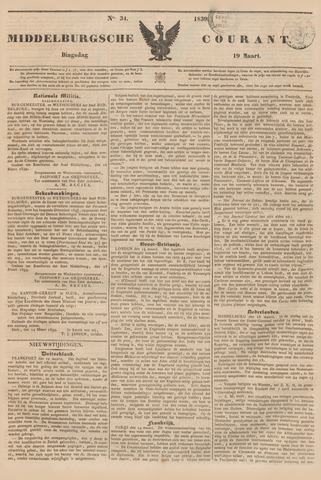 Middelburgsche Courant 1839-03-19
