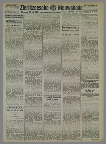 Zierikzeesche Nieuwsbode 1931-07-24