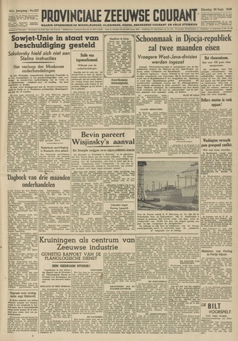 Provinciale Zeeuwse Courant 1948-09-28